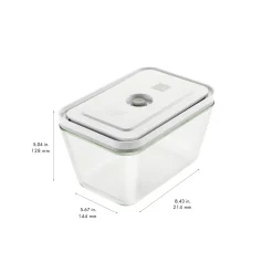 Vakuumbox L, Glas, Grau