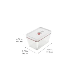 Vakuumbox L, Glas, Rot