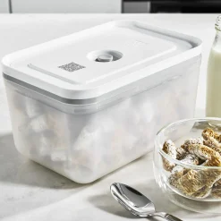 Vakuumbox L, Kunststoff, Semitransparent-Grau