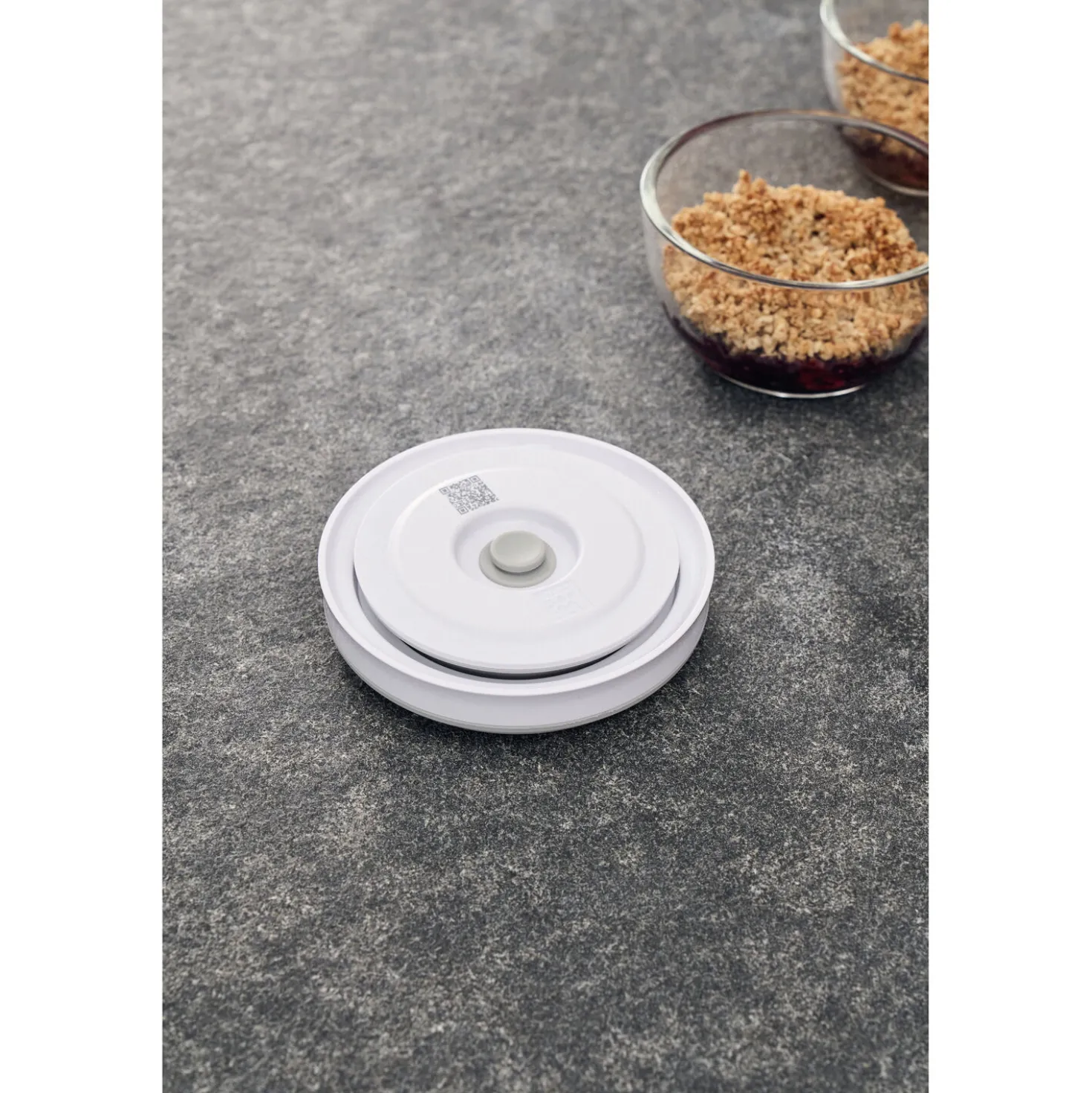Vakuumschüssel Deckel S / 12 cm, Weiß