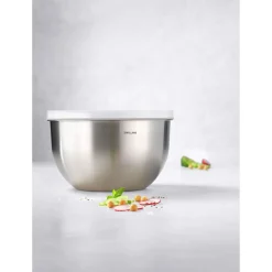 Vakuumschüssel L / 24 cm, Edelstahl, Silber