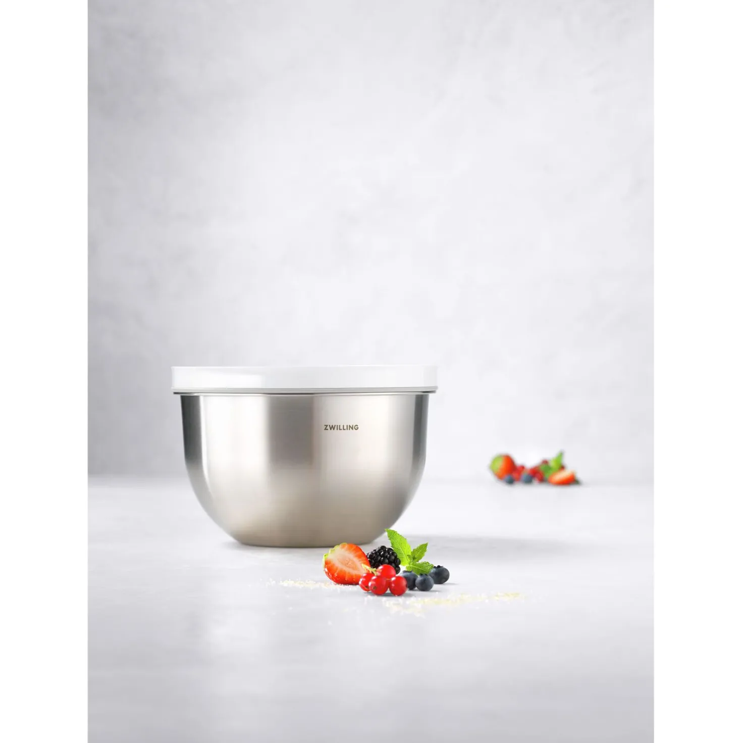 Vakuumschüssel M / 18 cm, Edelstahl, Silber