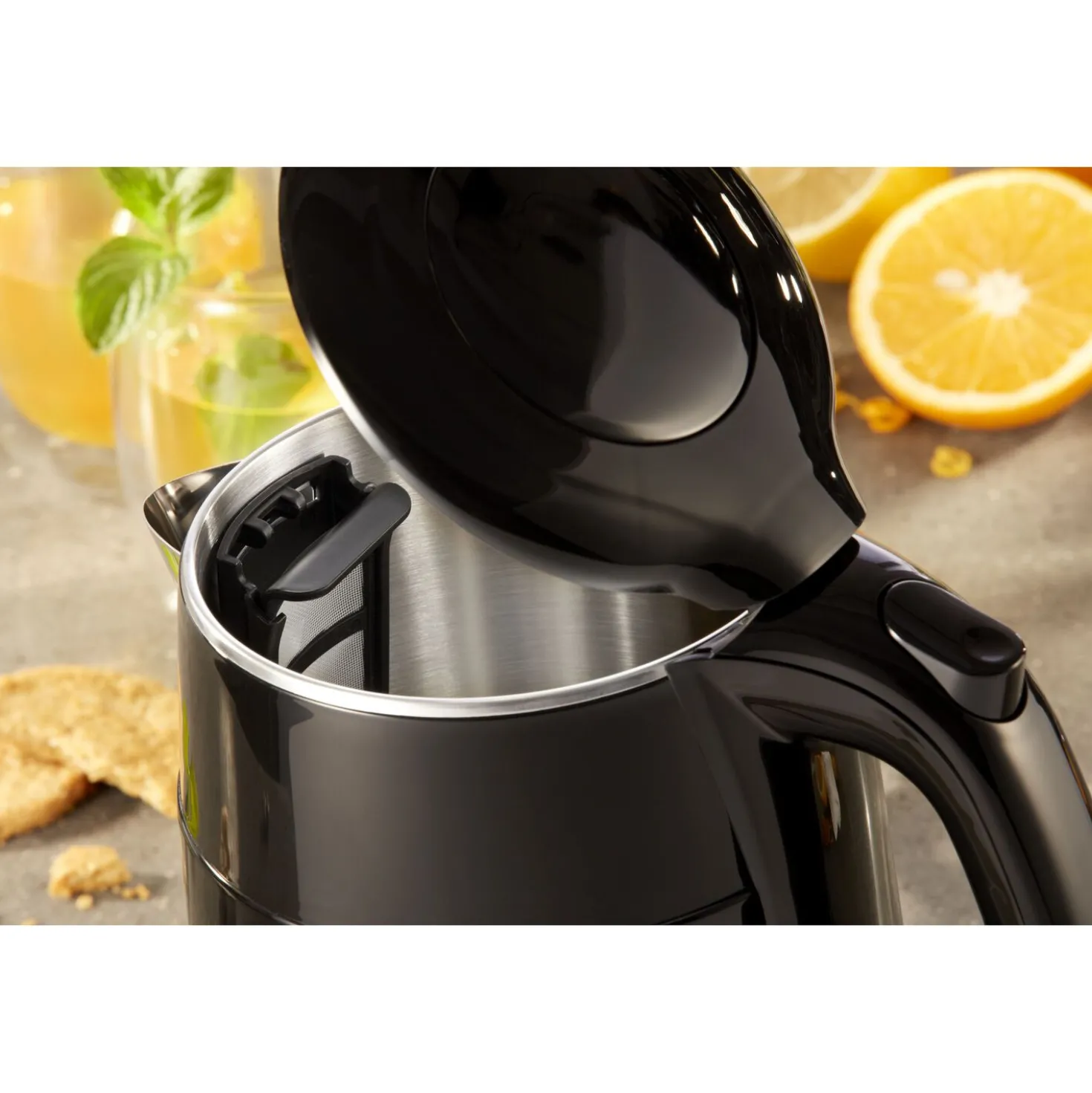 Wasserkocher, 1,25 l, Schwarz