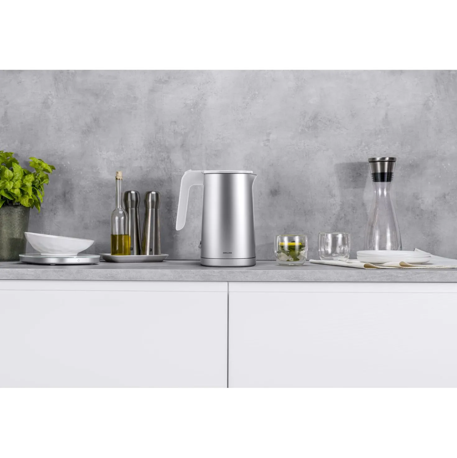Wasserkocher, 1 l, Silber