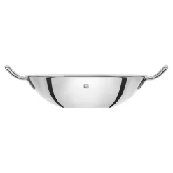 Wok, 32 cm, 18/10 Edelstahl