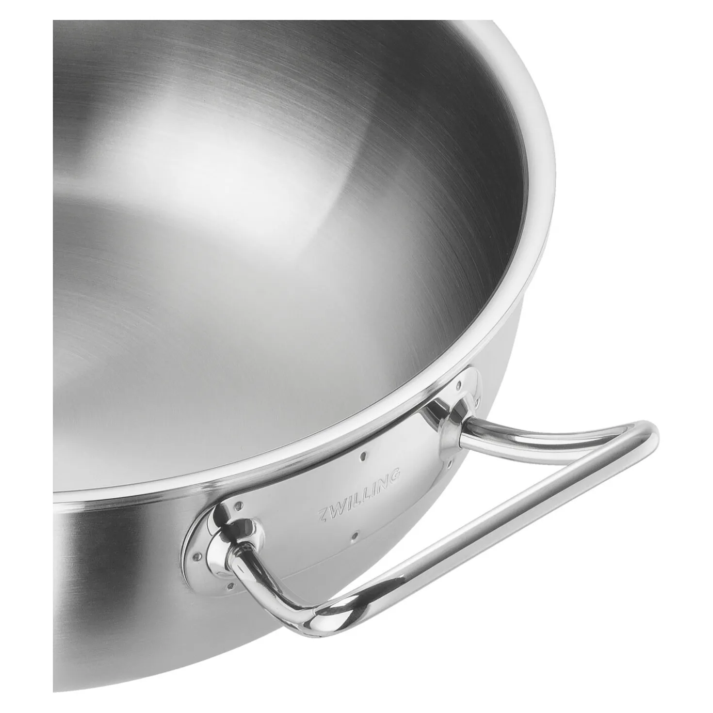 Wok 30 cm, 18/10 Edelstahl
