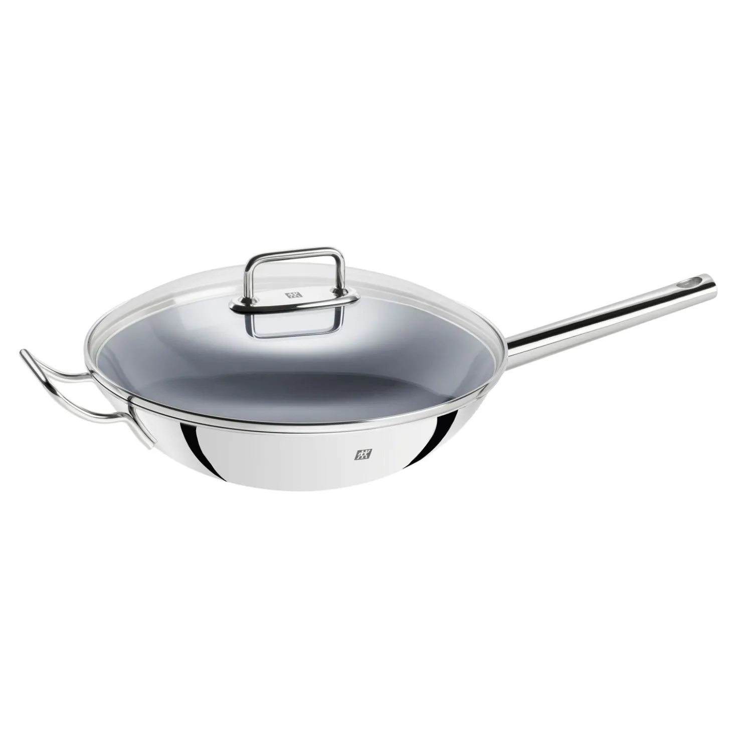 Wok, 32 cm, 18/10 Edelstahl, Keramikbeschichtung