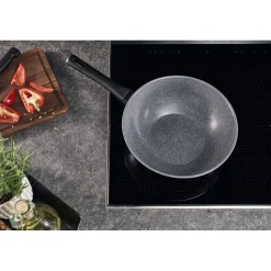 Wok, 28 cm, Aluminium, Titanverstärkte keramische Antihaftbeschichtung