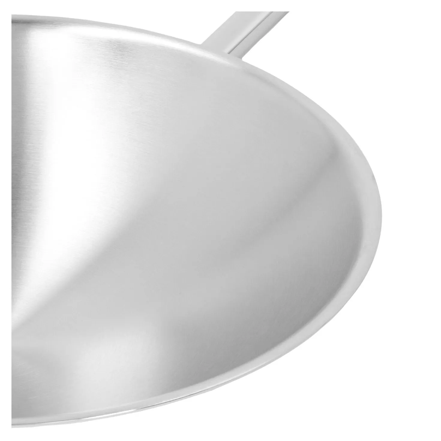 Wok - runder Boden 36 cm, 18/10 Edelstahl