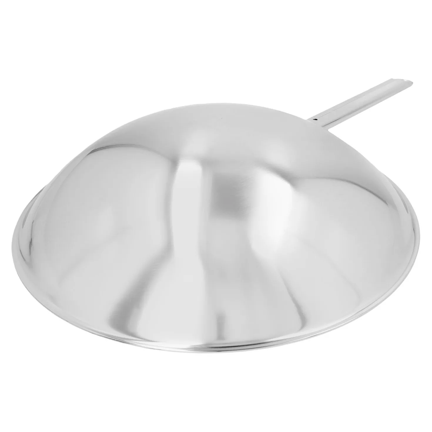 Wok - runder Boden 36 cm, 18/10 Edelstahl