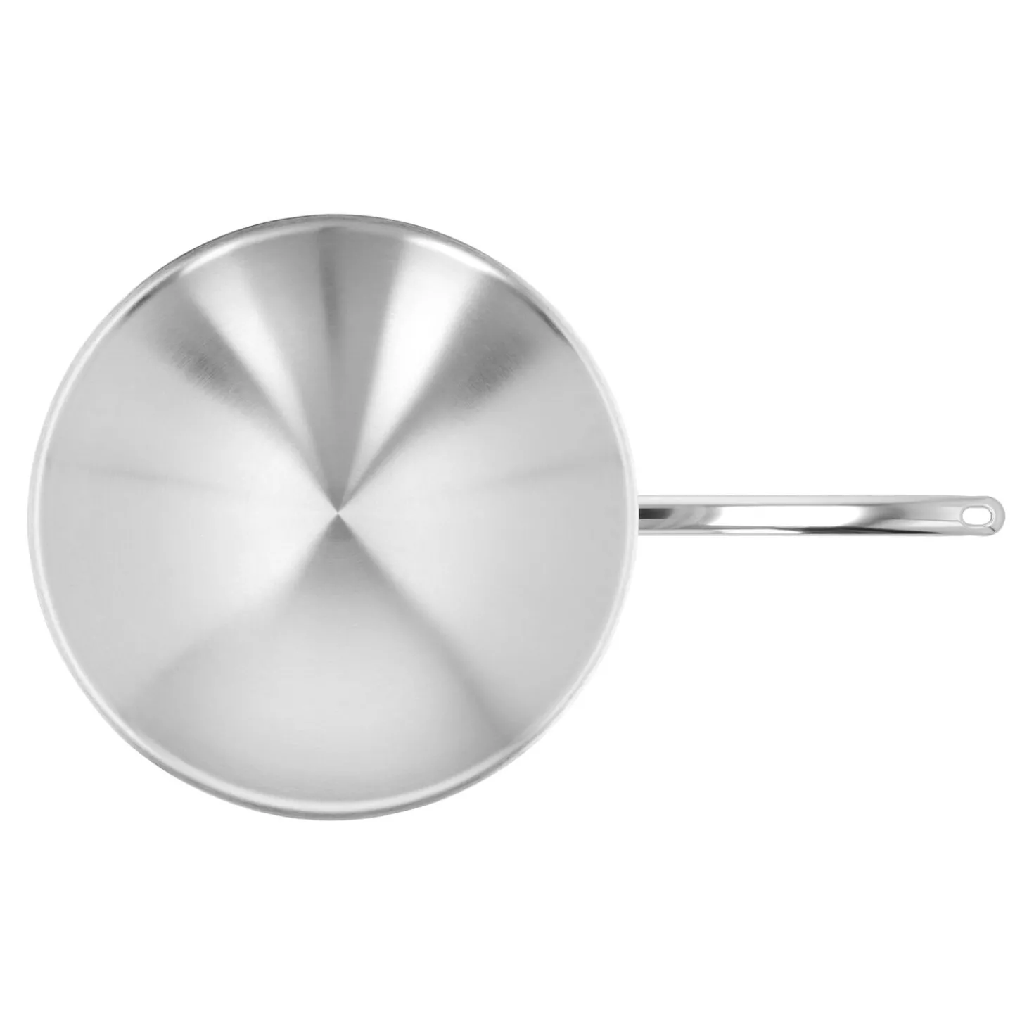 Wok - runder Boden 36 cm, 18/10 Edelstahl